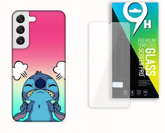 ETUI CASE DO SAMSUNG GALAXY S22 PLUS+SZKŁO HARTOWANE-LILO & STITCH SŁODZIAK bez marki