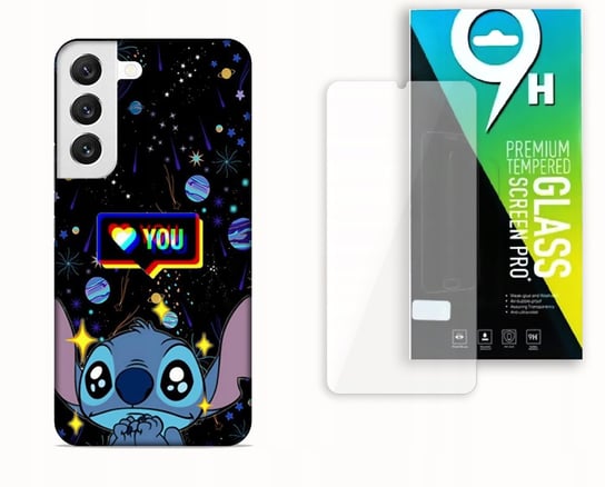 ETUI CASE DO SAMSUNG GALAXY S22 PLUS+SZKŁO HARTOWANE-LILO & STITCH SŁODZIAK bez marki