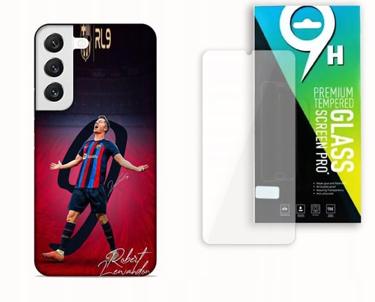 ETUI CASE DO SAMSUNG GALAXY S22 + SZKŁO HARTOWANE - LEWANDOWSKI BARCELONA bez marki