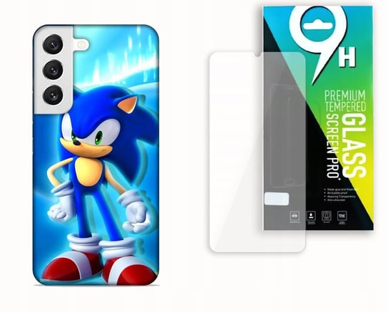 ETUI CASE DO SAMSUNG GALAXY S22 + SZKŁO HARTOWANE -SONIC BŁYSK BAJKI bez marki