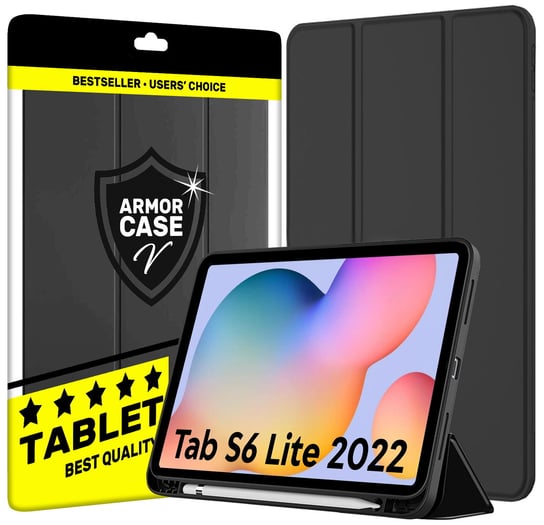 Etui case do Samsung Galaxy Tab S6 Lite 10.4" 2024 2020 2022 P613 SM-P619 SM-P610N SM-P615 SM-P610 P620 P625 | czarny Armor Case