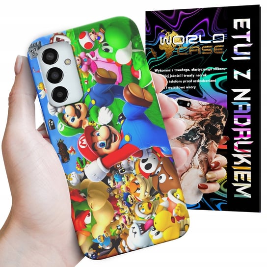 ETUI CASE DO SAMSUNG M23 5G - SUPER MARIO BROS BAJKI WZORY WYBÓR WORLD CASE