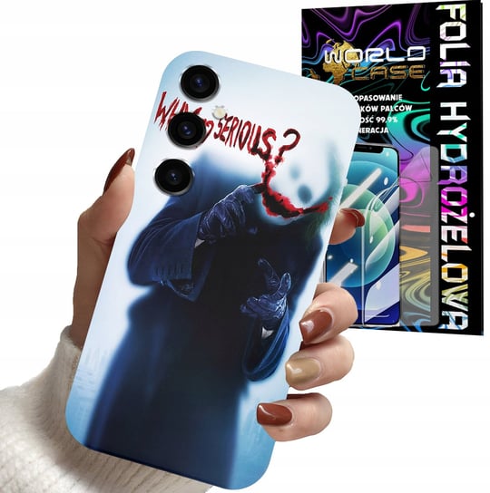 ETUI CASE DO SAMSUNG M55 5G - JOKER FILMY SERIALE OBUDOWA + FOLIA WORLD CASE