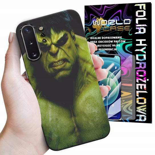 ETUI CASE DO SAMSUNG NOTE 10 PLUS . A81 - HULK AVENGERS SPIDERMAN M + FOLIA WORLD CASE