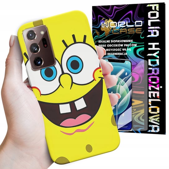 ETUI CASE DO SAMSUNG NOTE 20 ULTRA - SPONGEBOB BAJKI GRY WYBÓR PLEC + FOLIA WORLD CASE