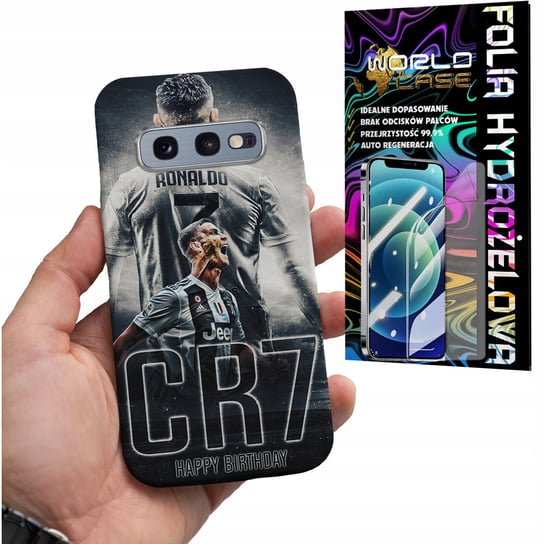 ETUI CASE DO SAMSUNG S10E - CR9 RONALDO PIŁKARZ PLECKI + FOLIA WORLD CASE