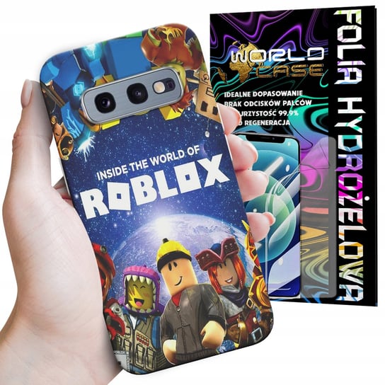 ETUI CASE DO SAMSUNG S10E - ROBLOX GRY BAJKI FORTNITE GTA + FOLIA WORLD CASE