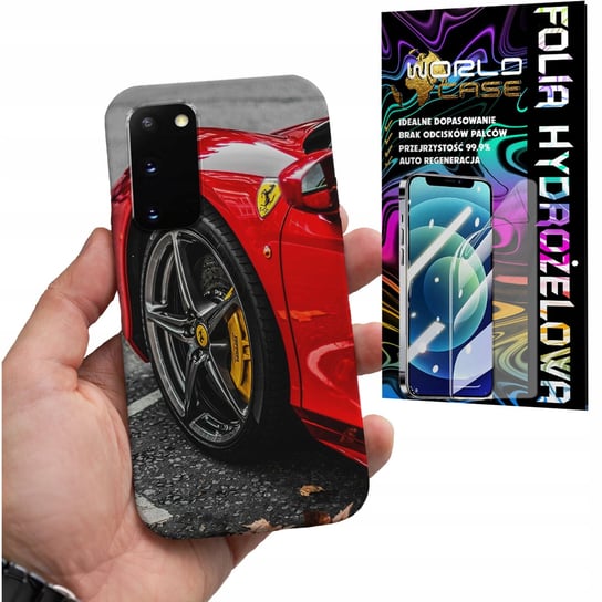 ETUI CASE DO SAMSUNG S20 - FELGA AUTO AUTA FERRARI WYBÓR + FOLIA WORLD CASE