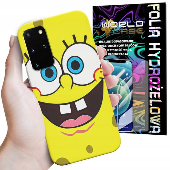 ETUI CASE DO SAMSUNG S20 PLUS - SPONGEBOB BAJKI GRY WYBÓR PLECKI + FOLIA WORLD CASE