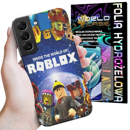 ETUI CASE DO SAMSUNG S21 PLUS - ROBLOX GRY BAJKI GTA MARIO SONIC + FOLIA WORLD CASE