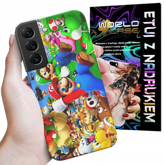 ETUI CASE DO SAMSUNG S21 PLUS - SUPER MARIO BROS BAJKI WZORY WYBÓR WORLD CASE