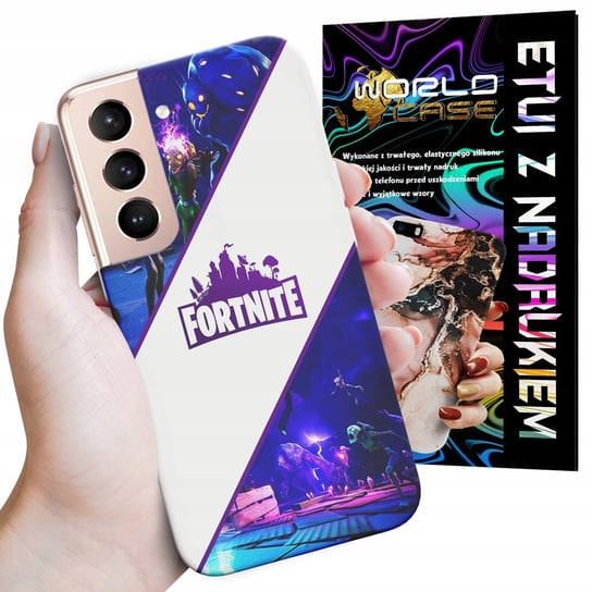 ETUI CASE DO SAMSUNG S22 - FORTNITE DZIECIĘCE WZORY Z GIER I BAJEK WORLD CASE