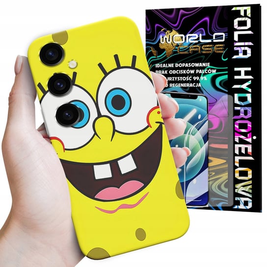 ETUI CASE DO SAMSUNG S23 FE - SPONGEBOB BAJKI GRY WYBÓR PLECKI+FOLIA WORLD CASE