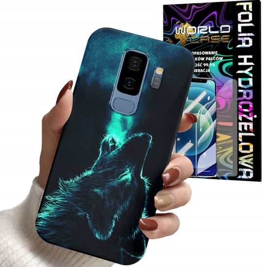 ETUI CASE DO SAMSUNG S9 PLUS - WILK ZWIERZĘTA KOLOROWE OBUDOWY + FOLIA WORLD CASE