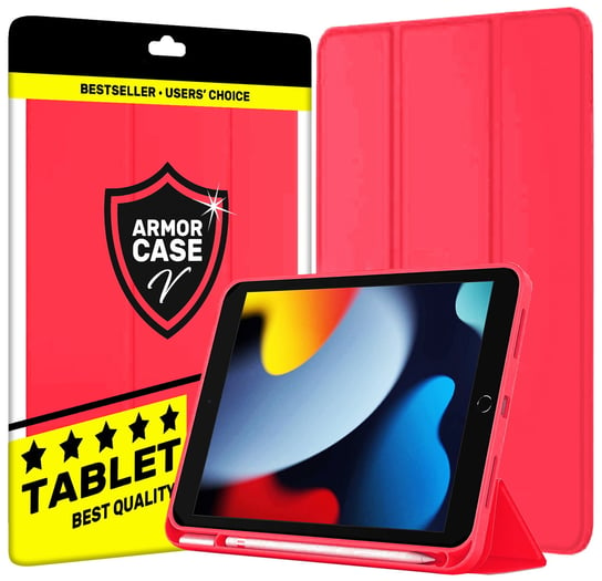 Etui case do tabletu Apple iPad 10.2 GEN 9 2021 A2602 A2603 A2604 A2605 | czerwony Armor Case