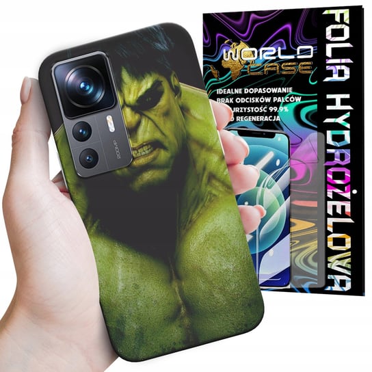 ETUI CASE DO XIAOMI 12T / 12T PRO - HULK AVENGERS SPIDERMAN MARVEL + FOLIA WORLD CASE