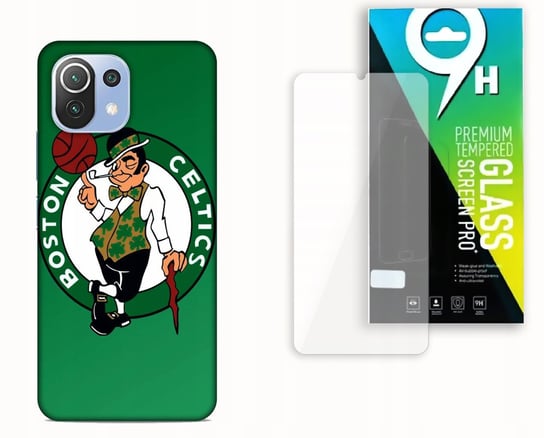 Etui Case Do Xiaomi Mi 11 Lite + Szkło Hartowane - Boston Celtics Nba Najnowsza Wersja_6-Stitch Czarny_ Wzór Nr . 331 Inna marka