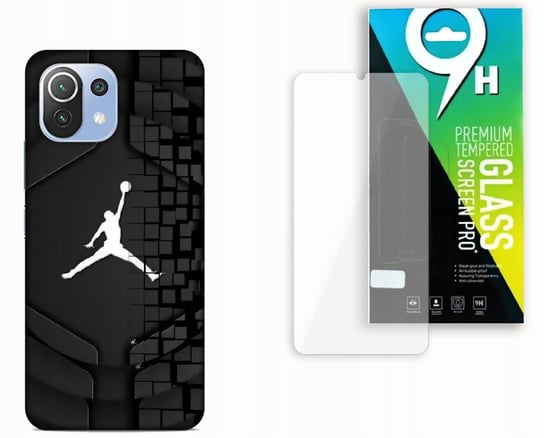 Etui Case Do Xiaomi Mi 11 Lite + Szkło Hartowane - Jordan Mj 23 Nba Najnowsza Wersja_6-Stitch Czarny_ Wzór Nr . 312 Inna marka