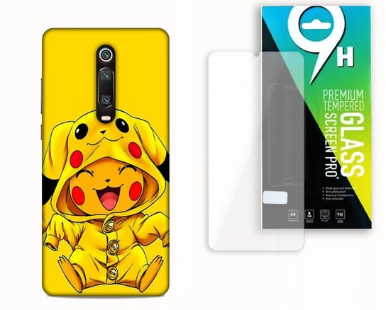 Etui Case Do Xiaomi Mi 9T / Pro / K20 + Szkło Hartowane - Pika.Chu Bajki Najnowsza Wersja_6-Stitch Czarny_ Wzór Nr . 154 Inna marka