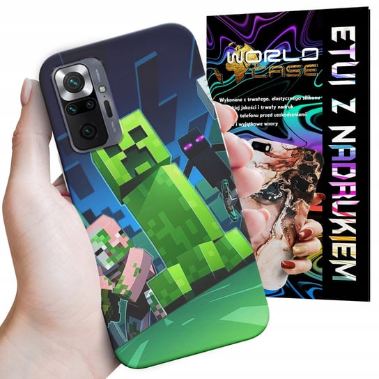 ETUI CASE DO XIAOMI NOTE 10 PRO - FORTNITE CREEPER DZIECIĘCE WZORY ROBLOX WORLD CASE