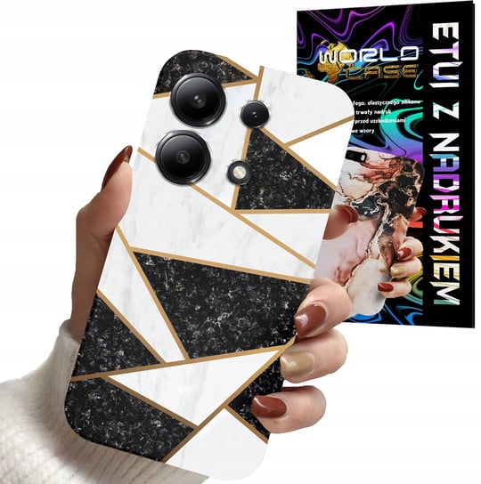 ETUI CASE DO XIAOMI NOTE 13 PRO 4G - MARMUREK GEOMETRIA WZORY DLA KOBIET WORLD CASE