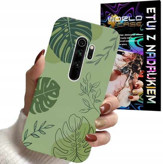 ETUI CASE DO XIAOMI NOTE 8 PRO - LIŚCIE WZORY DLA KOBIET KWIATY RÓŻE WORLD CASE