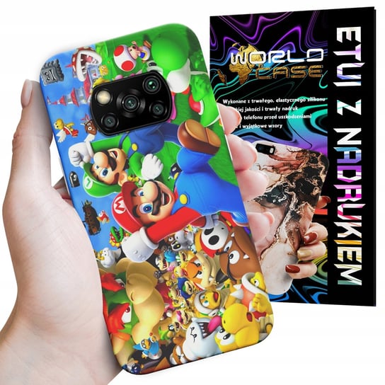 ETUI CASE DO XIAOMI POCO X3 - SUPER MARIO BROS BAJKI WZORY WYBÓR WORLD CASE