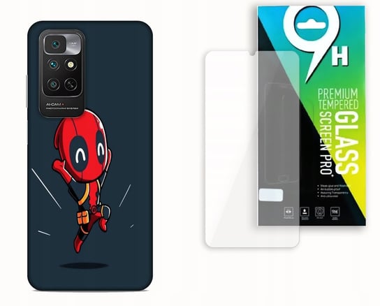 ETUI CASE DO XIAOMI REDMI 10 (2022) + SZKŁO HARTOWANE - SPIDEY MARVEL NAJNOWSZA WERSJA_6-stitch czarny_ WZÓR NR . 194 Inna marka