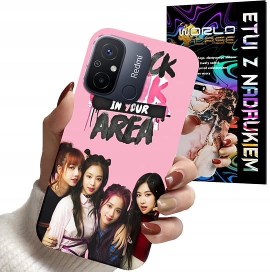 ETUI CASE DO XIAOMI REDMI 12C - BLACKPINK DAMSKIE WZORY KPOP BTS GOT7 WORLD CASE