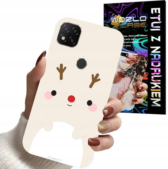 ETUI CASE DO XIAOMI REDMI 9C - ŚWIĄTECZNE WZORY RENIFER MIKOŁAJ ŚWIĘTA WORLD CASE