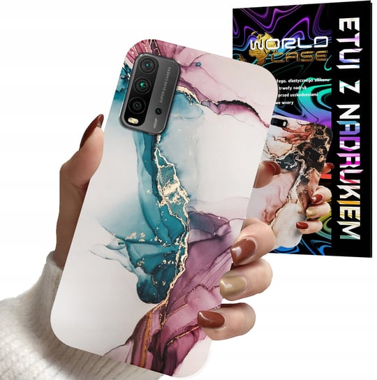 ETUI CASE DO XIAOMI REDMI 9T - MARMUR WZORY DLA KOBIET PLECKI OBUDOWA WORLD CASE