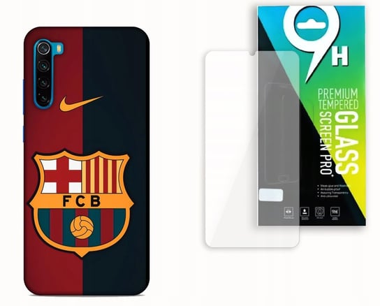 ETUI CASE DO XIAOMI REDMI NOTE 8T + SZKŁO HARTOWANE - FC BARCELONA KLUBY NAJNOWSZA WERSJA_6-stitch czarny_ WZÓR NR . P032 Inna marka