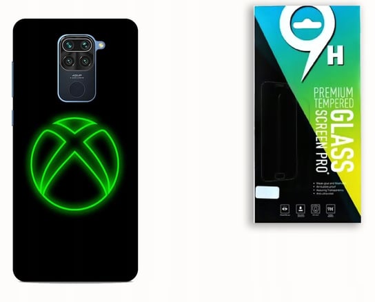 Etui Case Do Xiaomi Redmi Note 9 + Szkło Hartowane - Xbox Game Gry Najnowsza Wersja_6-Stitch Czarny_ Wzór Nr . 307 Inna marka