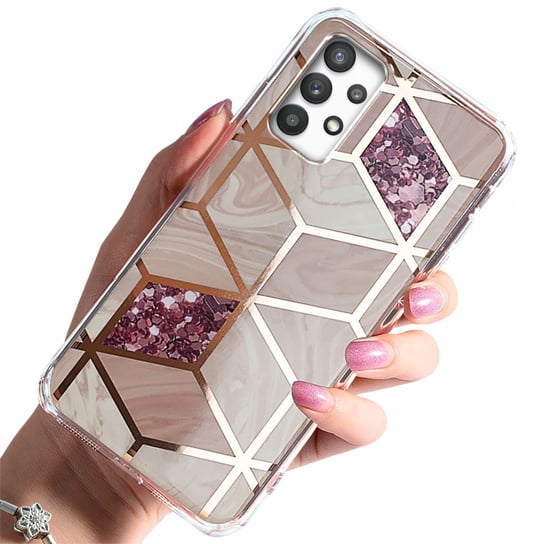 Etui Case Glamour + Szkło do Samsung Galaxy A32 4G Inna marka