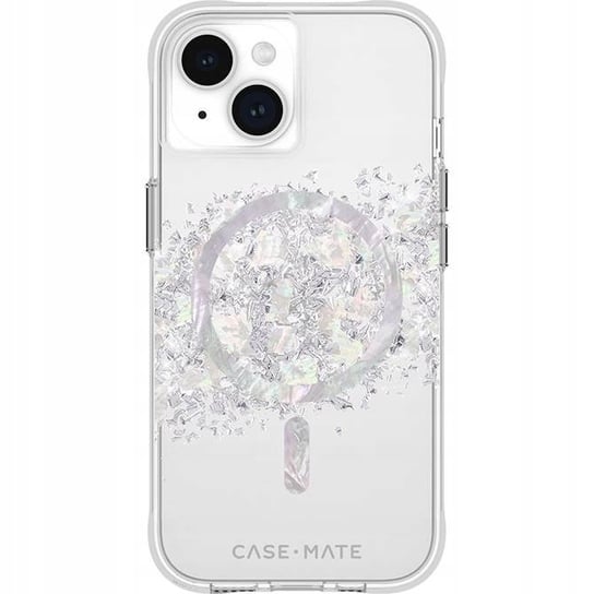 Etui Case-Mate Karat Touch of Pearl MagSafe do iPhone 15, przezroczysto-srebrne Speck