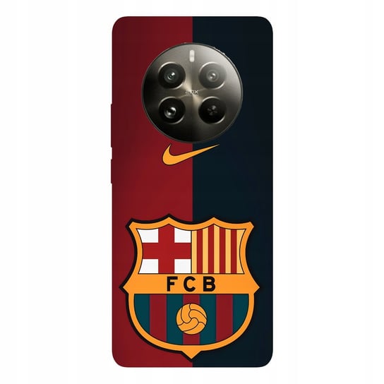 ETUI CASE OBUDOWA DO REALME 12 PRO - FC BARCELONA KLUBY PIŁKA NAJNOWSZA WERSJA_6-stitch czarny_ WZÓR NR . P032 Inna marka