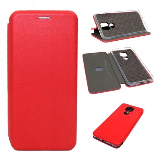 Etui Case Pokrowiec Obudowa Futerał Do Motorola Moto G9 / G9 Play / E7 Plus Book Elegance Czerwone GSM-HURT