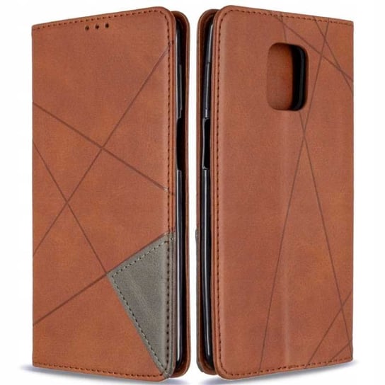 Etui Case SKÓRZANE Z KLAPKĄ Portfel Origami Pokrowiec Obudowa do Redmi Note 9 / 9s SpaceCase