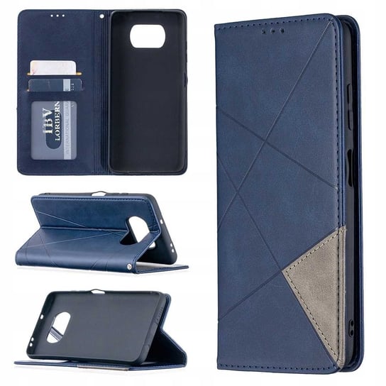 Etui Case SKÓRZANE Z KLAPKĄ Portfel Origami Pokrowiec Obudowa do Xiaomi Poco X3 SpaceCase