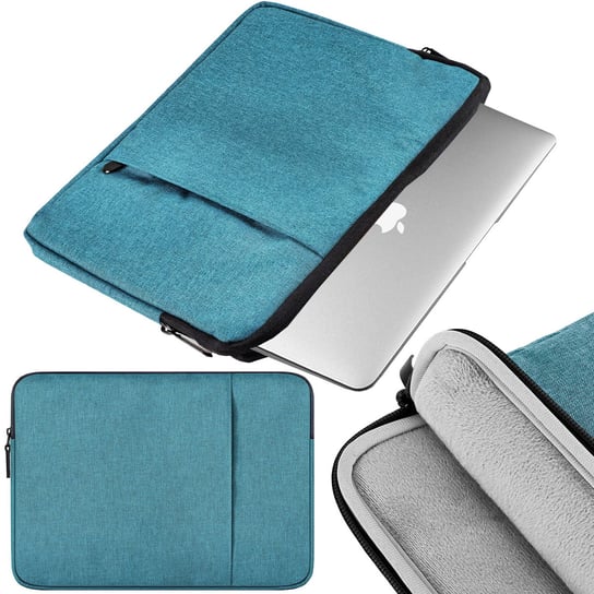 Etui case torba pokrowiec uniwersalne do tabletów Samsung Apple Lenovo Thinkpad Matebook Xiaomi Asus na Laptopa Macbook Air 13 13,3" | XL turkusowy Armor Case