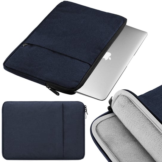 Etui case torba pokrowiec uniwersalny do tabletów Samsung Apple Lenovo Thinkpad Matebook Xiaomi Asus na Laptopa Macbook Air 13 13,3" | XL granatowy Armor Case