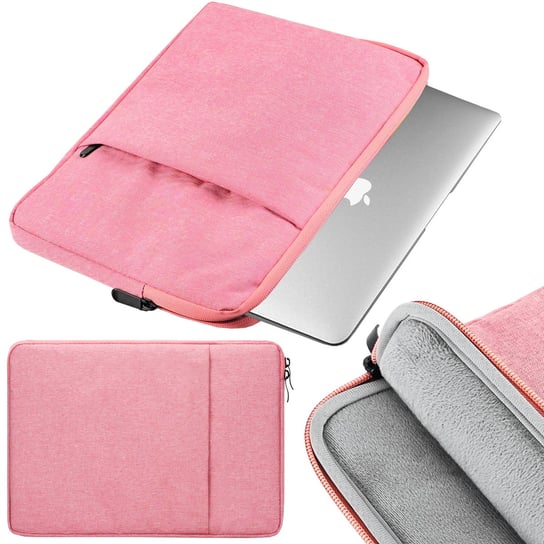 Etui case torba pokrowiec uniwersalny do tabletów Samsung Apple Lenovo Thinkpad Matebook Xiaomi Asus na Laptopa Macbook Air 13 13,3" | XL różowy Armor Case
