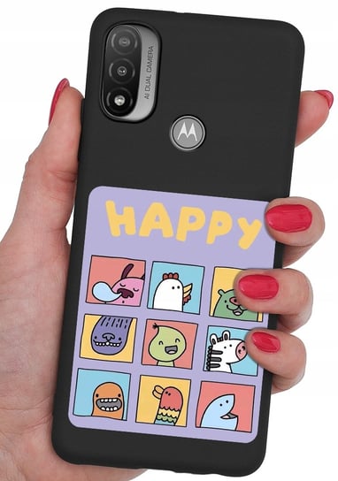 Etui Case Wzory + Szkło 9H Do Motorola Moto E20 Krainagsm