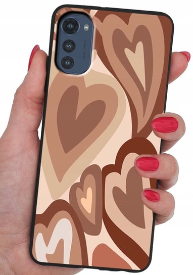 ETUI CASE WZORY + SZKŁO 9H do Motorola Moto E32 Krainagsm