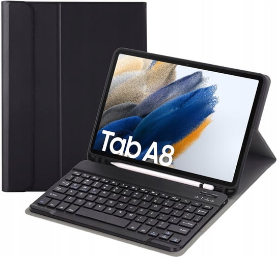 Etui case z klawiatura do Samsung Galaxy Tab A8 10.5" SM-X200 SM-X205 | czarny Armor Case