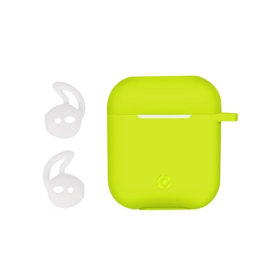 Etui Celly Aircase – akcesoria do słuchawek (Etui, Apple, Airpods, Silikon, Żółte, Pudełko) Celly