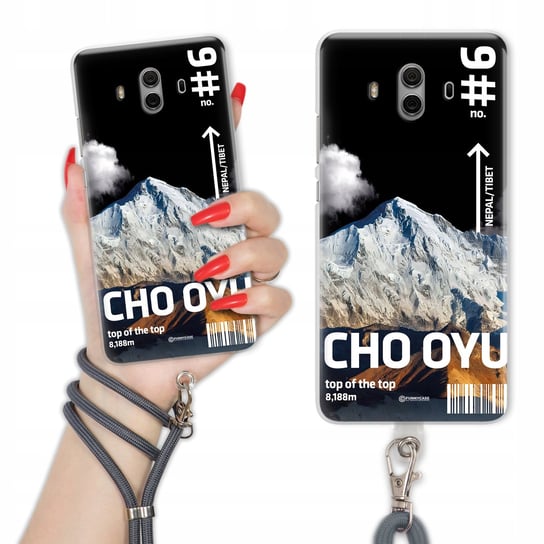 Etui Charms do HUAWEI MATE 10 Szary Sznurek THE CLIMB Góry Everest Wzory Inna marka