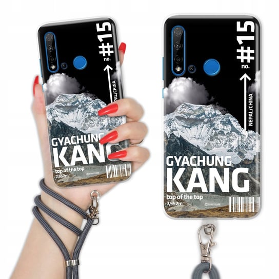 Etui Charms do HUAWEI NOVA 5i Szary Sznurek THE CLIMB Góry Everest Wzory Inna marka