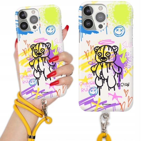 Etui Charms Quick do iPHONE 13 PRO Sznurek Żółty Misie Teddy Wiele Wzorów Funnycase