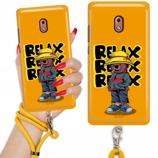 Etui Charms Quick do NOKIA 2.1 Smycz Sznurek Żółty Misie Teddy Mix Wzorów Funnycase